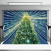Lofaris Night Bright Twinkle Lights Christmas Tree Backdrop